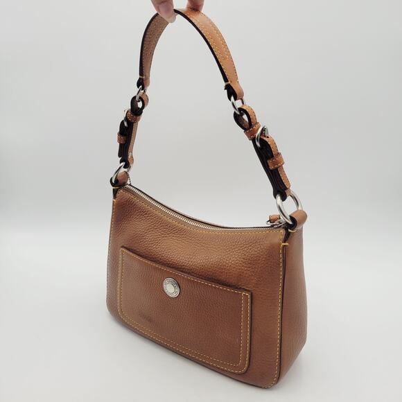 Y2K VINTAGE Coach Chelsea Shoulder Handbag Purse Tan Brown Pebbled Leather - Picture 5 of 16